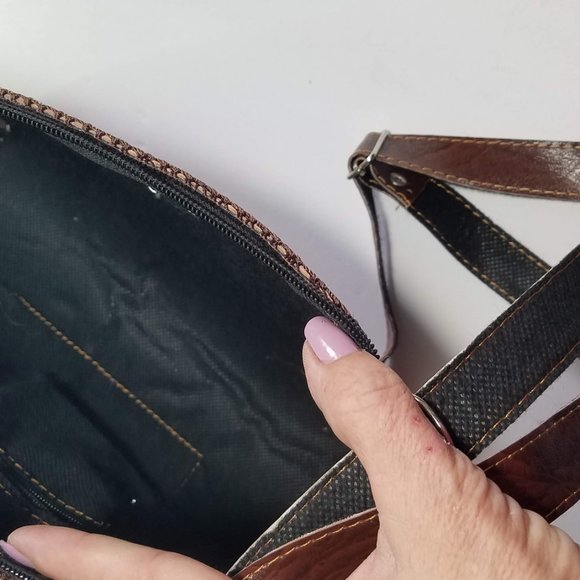 Handcrafted Leather Handbag Aztec Style - Picture 5 of 5